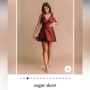 The Honey Mark swim athleisure Sugar Skort size 2XL